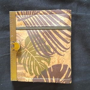 New cork fabric hawaiian wallet